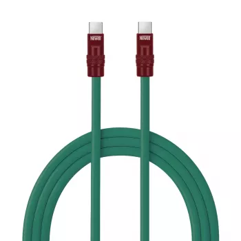 Newell USB-C į USB-C laidas 100W 2m Silikoninis Žalia-Burgundiška