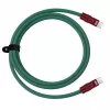 Newell USB-C į USB-C laidas 100W 2m Silikoninis Žalia-Burgundiška