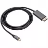 Akyga AK-AV-16 USB-C – DisplayPort kabelis, 4K 60 Hz, 1,8 m, juodas