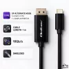 Qoltec USB-C į DisplayPort laidas 1m - 5K 60Hz - Juodas