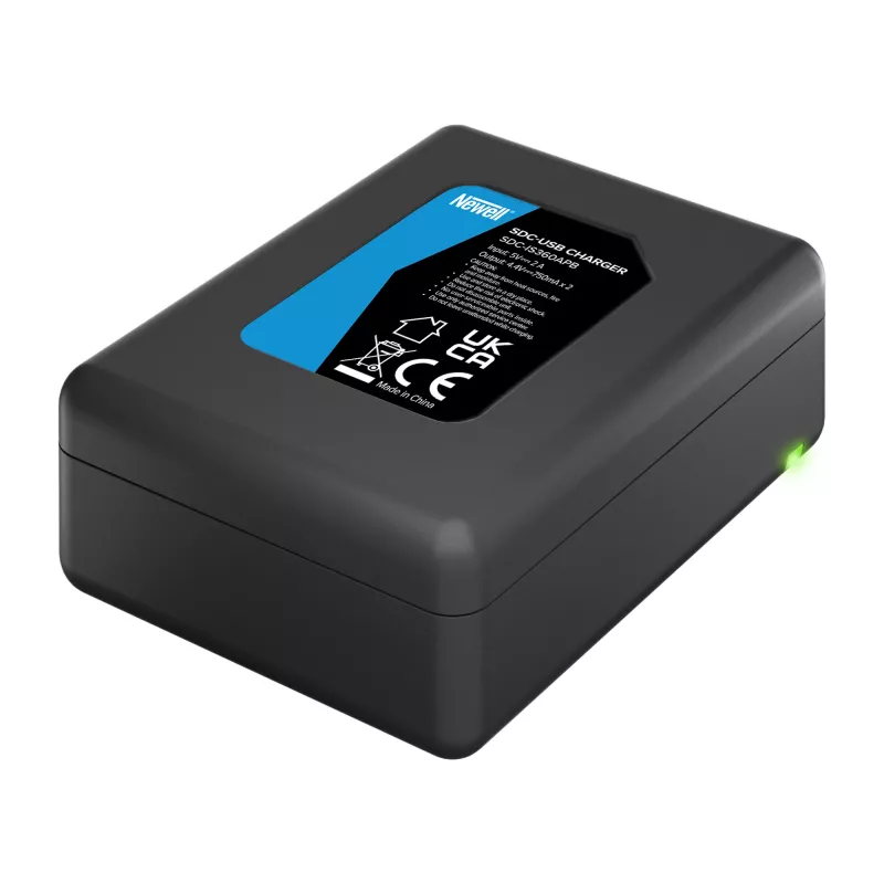 Newell SDC-USB Dual-Channel Battery Charger for Insta360 CINSBAJA Batteries for Insta360 Ace / Ace Pro