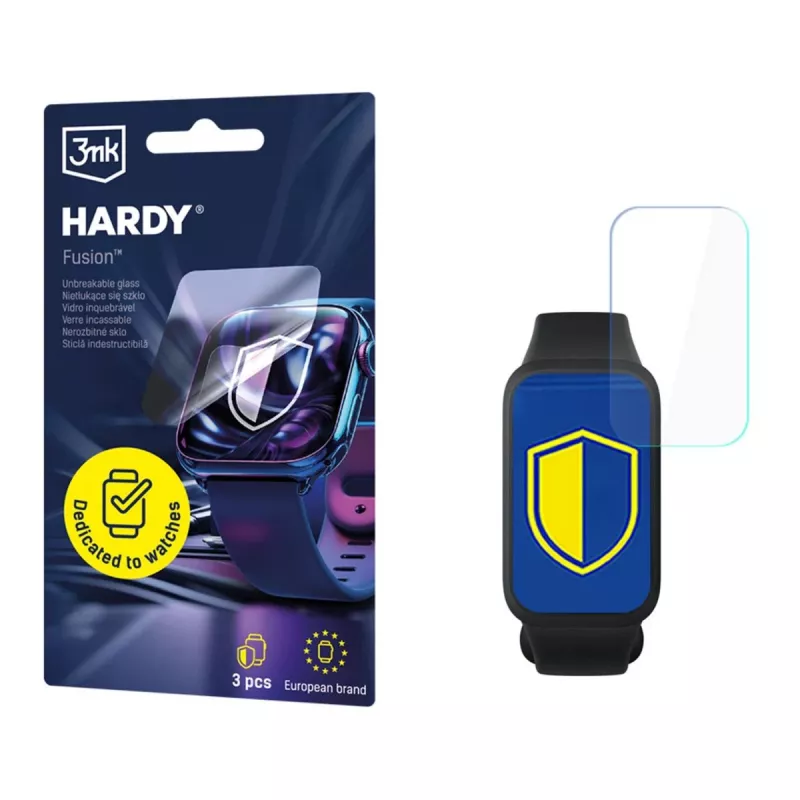 3MK PROTECTION Xiaomi Smart Band 9 Active apsauginė plėvelė - 3mk Hardy Fusion Watch Protection