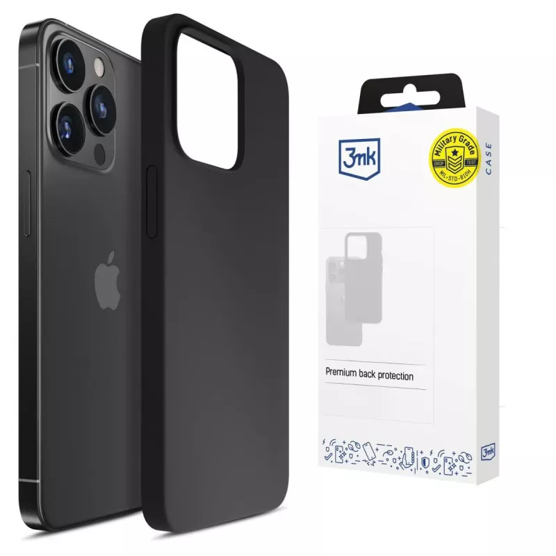 Dėklas 3MK PROTECTION Apple iPhone 16 Pro Max, Hardy Mellow, juodas