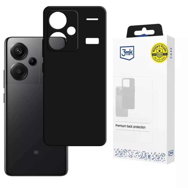 Dėklas 3MK PROTECTION Redmi Note 13 Pro+ – 3mk Hardy Mellow, juodas
