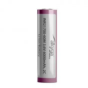 Akyga AKY2185 INR21700-60M 2C Li-Ion 21700 akumuliatorius 3,6 V 6000 mAh