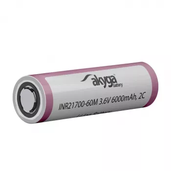 Akyga AKY2185 INR21700-60M 2C Li-Ion 21700 akumuliatorius 3,6 V 6000 mAh