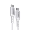 Crong Armor Link USB-C į USB-C laidas 100W PD 5A 200cm Baltas