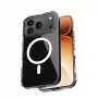 Crong Hybrid Clear Magnetic Dėklas, skirtas Honor 600 Pro 5G, suderinamas su MagSafe, permatomas