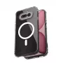 Crong Hybrid Clear Magnetic Dėklas, skirtas Nothing Phone 4a, suderinamas su MagSafe, permatomas
