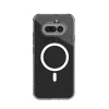 Crong Hybrid Clear Magnetic Dėklas, skirtas Nothing Phone 4a, suderinamas su MagSafe, permatomas