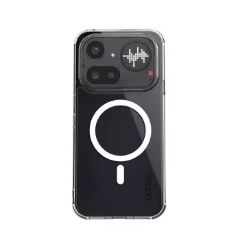 Crong Hybrid Clear Magnetic Case MagSafe for Nothing Phone 4a Pro (Transparent)