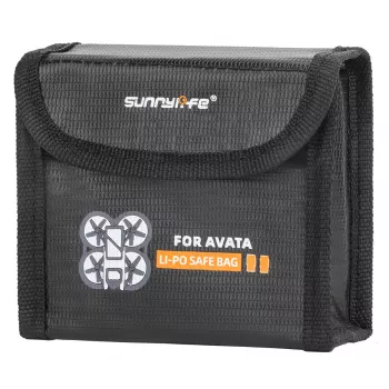 SUNNYLIFE Apsauginis dėklas 2x DJI Avata baterijoms - EVA kietas korpusas, juoda