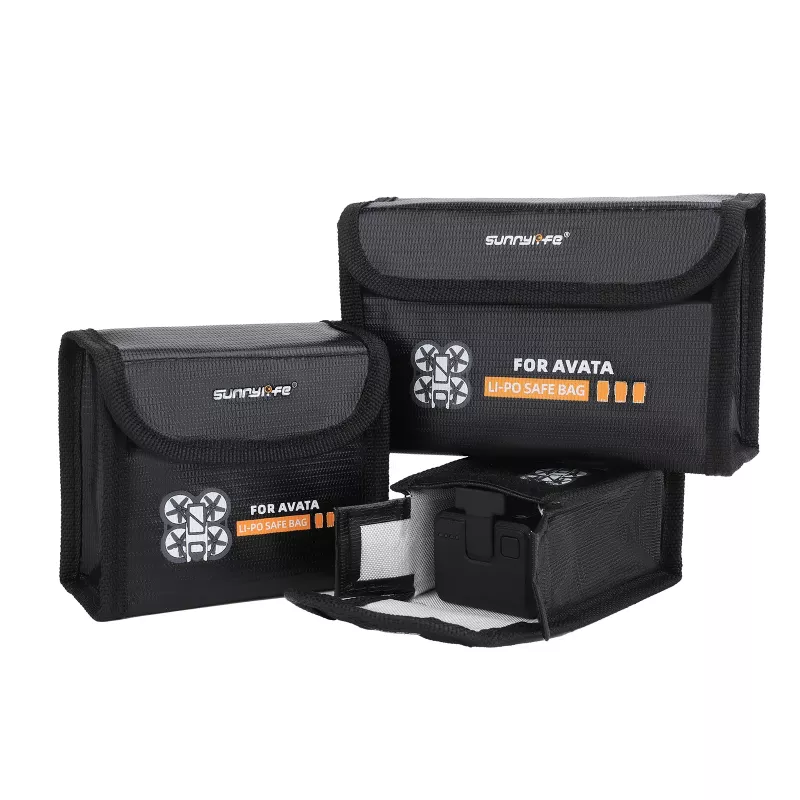 SUNNYLIFE Apsauginis dėklas 2x DJI Avata baterijoms - EVA kietas korpusas, juoda
