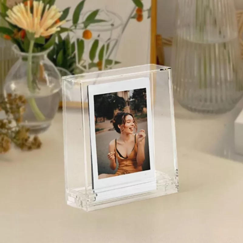 LOVEINSTANT Skaidrus akrilinis nuotraukų rėmelis, skirtas Fujifilm Instax Square Link SQ40 SQ1 SQ6 SQ10 SQ20