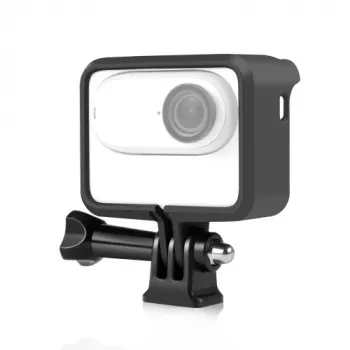PULUZ rėmelio laikiklis apsauginis dėklas su tripodo adapteriu, skirtas Insta360 GO 3 (PU881B)
