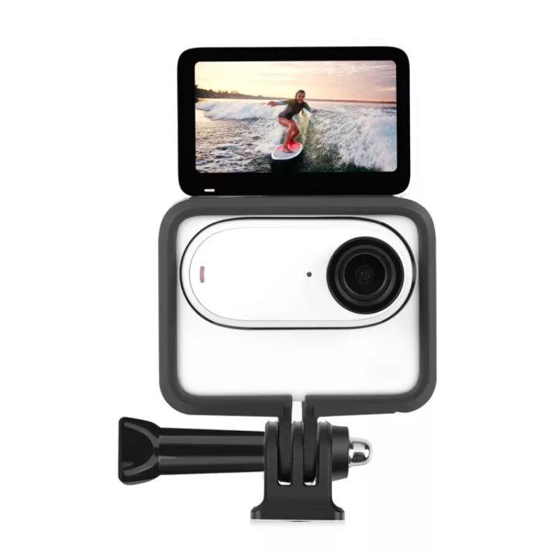 PULUZ rėmelio laikiklis apsauginis dėklas su tripodo adapteriu, skirtas Insta360 GO 3 (PU881B)