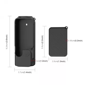 PULUZ Silikoninis apsauginis dėklas DJI Osmo Pocket 3 - Juodas