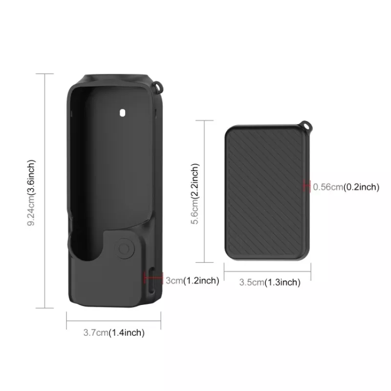 PULUZ Silikoninis apsauginis dėklas DJI Osmo Pocket 3 - Juodas