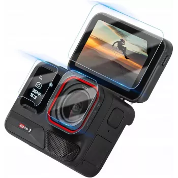SUNNYLIFE Apsaugos rinkinys 6x objektyvo apsauga + 2x ekrano apsauga, skirta Insta360 Ace Pro 2 fotoaparatui BHM917