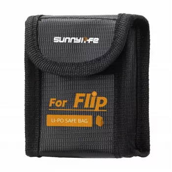 SUNNYLIFE Fireproof LiPo Battery Safe Bag for DJI Flip Drone - 1 Battery Capacity