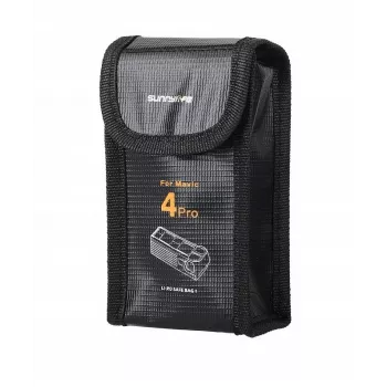 SUNNYLIFE Fireproof Battery Pouch for DJI Mavic 4 Pro Intelligent Flight Battery - Black