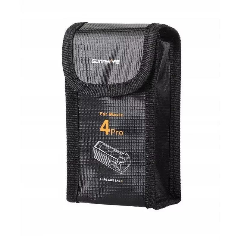 SUNNYLIFE Fireproof Battery Pouch for DJI Mavic 4 Pro Intelligent Flight Battery - Black