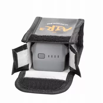 SUNNYLIFE Fireproof Battery Safety Bag for DJI Air 3 / 3S Intelligent Flight Battery - Black