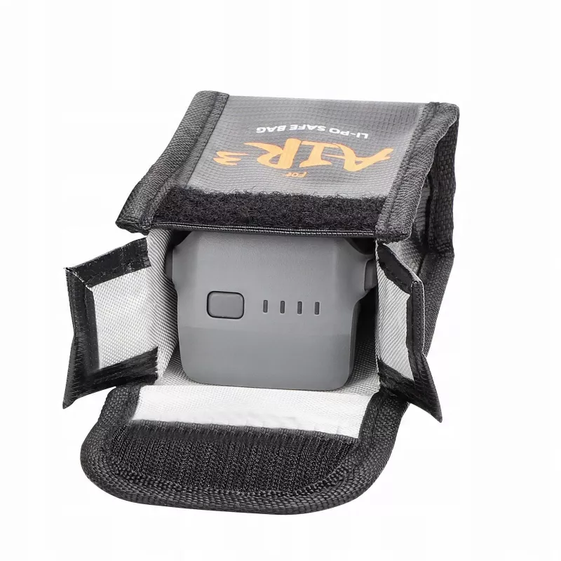 SUNNYLIFE Fireproof Battery Safety Bag for DJI Air 3 / 3S Intelligent Flight Battery - Black