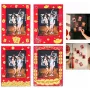 LOVEINSTANT 4x Magnetinis nuotraukų rėmelis Instax Mini, Raudonas/Auksinis