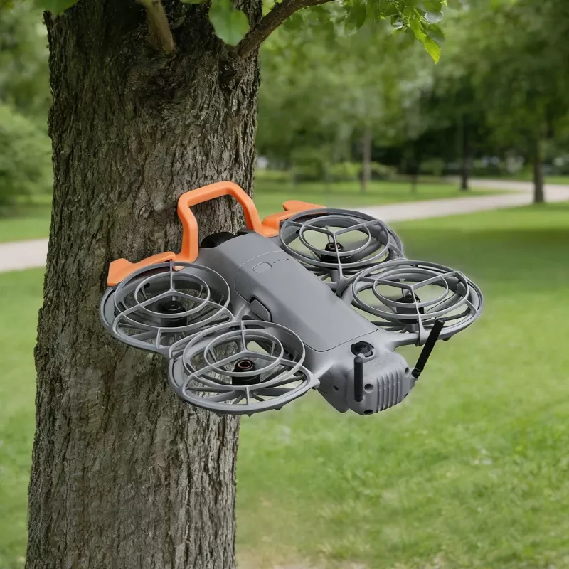 SUNNYLIFE „Gimbal Protector Bumper“ apsauginis gaubtas, skirtas DJI NEO 2 dronui – oranžinis