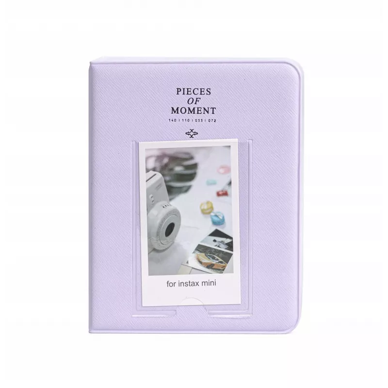 LOVEINSTANT Fotoalbumas 64 nuotraukoms, tinka Fuji Instax Mini 13 12 11 40 41 99 Evo Link / Violetinė