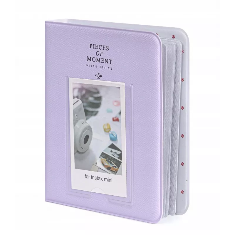 LOVEINSTANT Fotoalbumas 64 nuotraukoms, tinka Fuji Instax Mini 13 12 11 40 41 99 Evo Link / Violetinė
