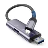 TECH-PROTECT ULTRABOOST Card Reader SD & Micro SD Lightning & USB pilka