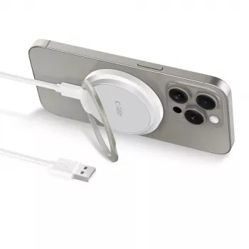 Tech-Protect QI15W-A33 MagSafe belaidis įkroviklis 15W baltas
