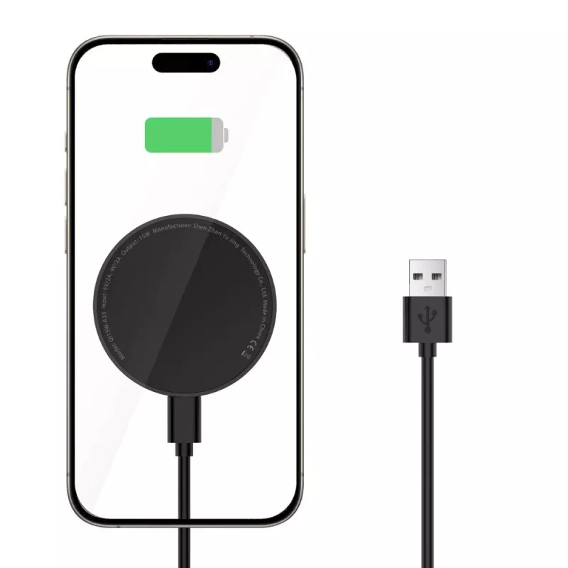 Tech-Protect QI15W-A33 MagSafe belaidis įkroviklis 15W juodas