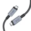 TECH-PROTECT ULTRABOOST MAX USB 4.0 8K 40Gbps Type-C laidas PD240W 200cm Pilka