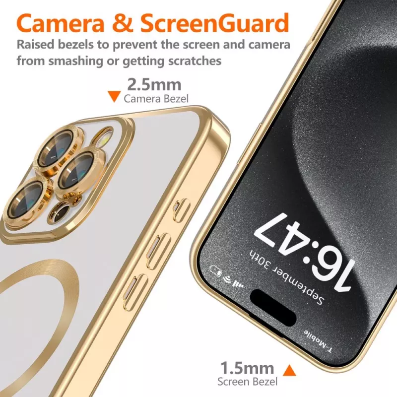 Tech-Protect MagFlex for iPhone 16 Pro Gold