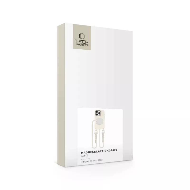 Tech-Protect Magnecklace Magsafe iPhone 16 Pro Max Latte