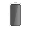 TECH-PROTECT QUICK SET SPY+ Privacy Tempered Glass Screen Protector 2-Pack for Apple iPhone 15 / iPhone 16