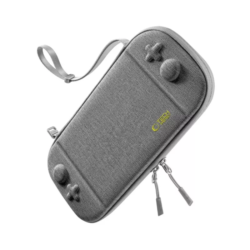 TECH-PROTECT Slim Pouch, skirta Nintendo Switch 2, tamsiai pilka