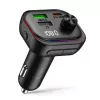 TECH-PROTECT CC07 3-Port Car Charger PD 54W + FM Transmitter Bluetooth Black