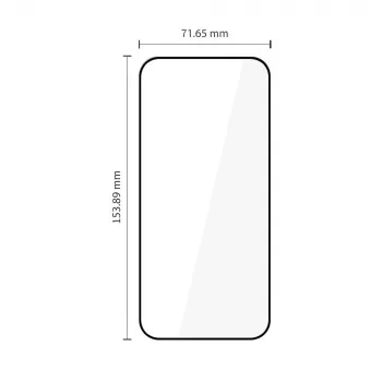 Tech-Protect Glass Fit+ ekrano apsauga, 2 vnt., skirta Xiaomi 17T, juoda