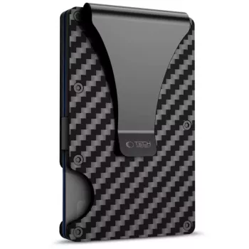 TECH-PROTECT THORN RFID Piniginė Kortelėms Carbon Black