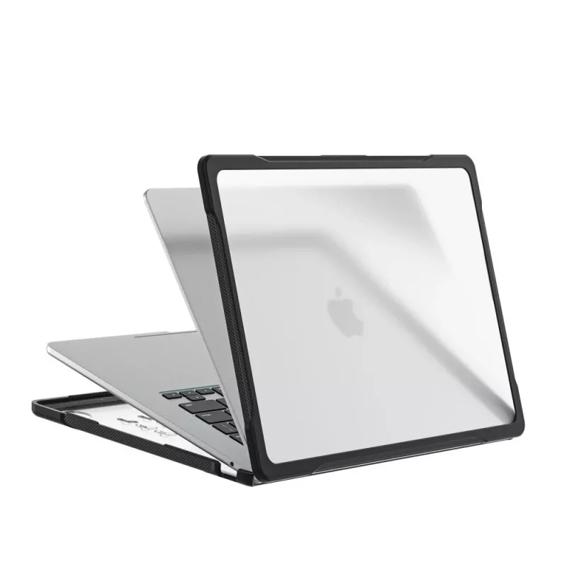 Tech-Protect Velar MacBook Air 13 M2-M5 2023-2026 Black/Matte Clear