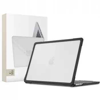 Tech-Protect Velar Hard Shell Case, MacBook Air 15 M2-M5 2023-2026, juoda/matinė skaidri