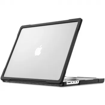 Tech-Protect Velar Hard Shell Case for MacBook Pro 14-inch M1-M5 Pro/M5 Pro Max 2021-2026, Black/Matte Clear
