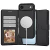 Tech-Protect Wallet MagSafe, skirta iPhone 17 Air, matinė juoda