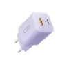 TECH-PROTECT NCM33 2-Port Network Charger PD 33W / QC3.0 Baby Purple