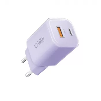 TECH-PROTECT NCM33 2-Port Network Charger PD 33W / QC3.0 Baby Purple