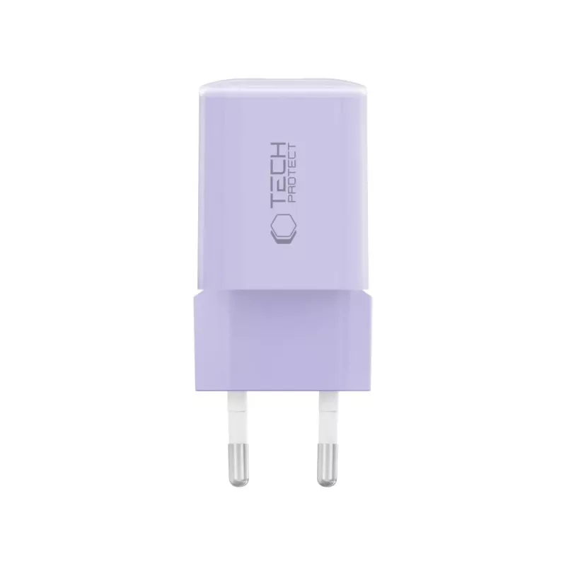 TECH-PROTECT NCM33 2-Port Network Charger PD 33W / QC3.0 Baby Purple